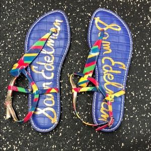 Sam Edelman rainbow sandals